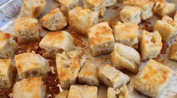 English Muffin Croutons Recipe