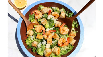 Caesar Salad with English Muffin Croutons Recipe