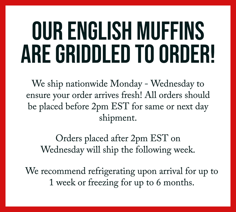"Original White" Sourdough English Muffins