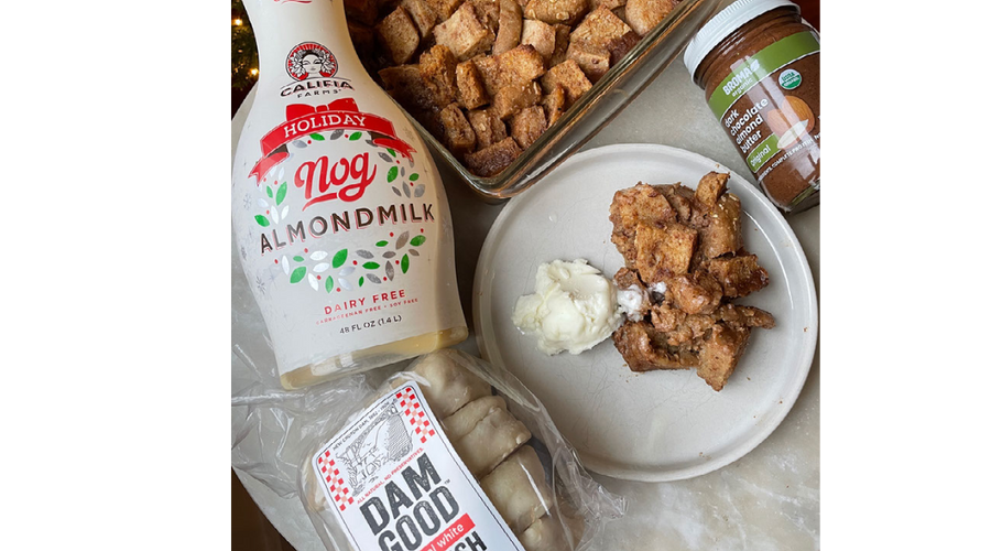 Almond-Nog Bread Pudding Recipe