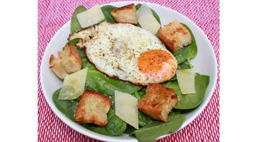 ‘Eggs Florentine Salad with English Muffin Croutons’ Recipe