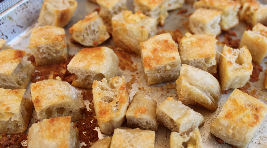 English Muffin Croutons Recipe