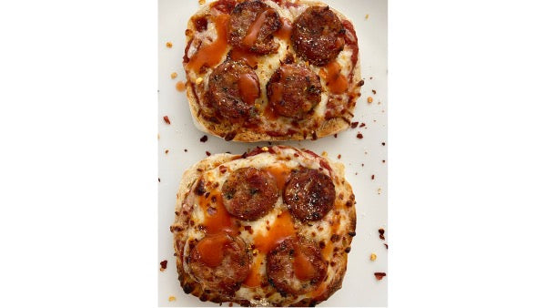 English Muffin Pizza with Sausage