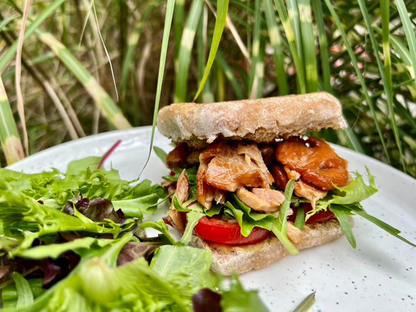 Trout Lettuce and Tomato Sandwich