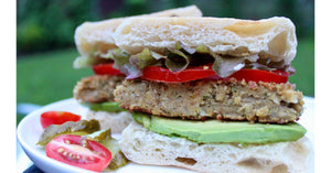 Falafel Burger on an English Muffin recipe