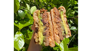 Plant Based Burger on a Sourdough English Muffin Recipe