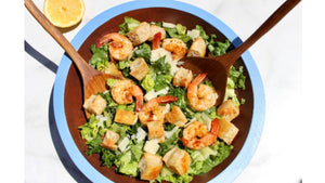 Caesar Salad with English Muffin Croutons Recipe