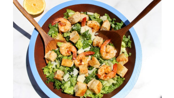 Caesar Salad with English Muffin Croutons Recipe