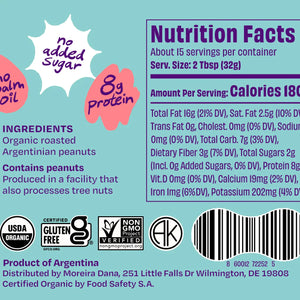One Trick Pony Organic Unsalted Peanut Butter
