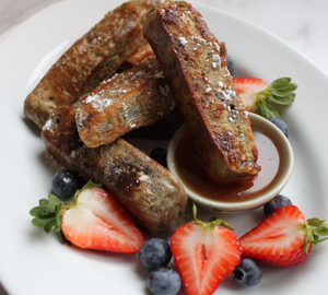 Sourdough Cinnamon Swirl English Muffin French Toast Sticks