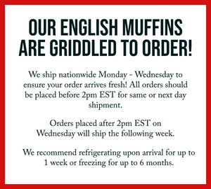 Variety Pack Vegan Sourdough English Muffins