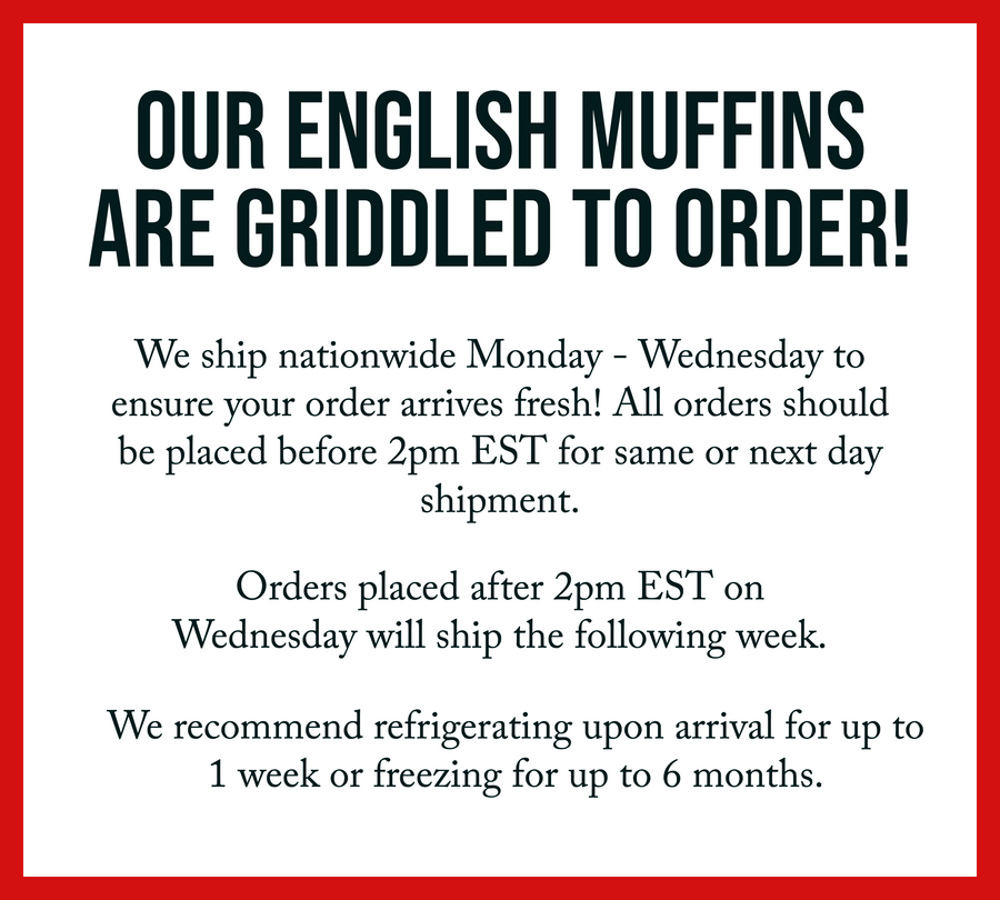 Variety Pack Vegan Sourdough English Muffins