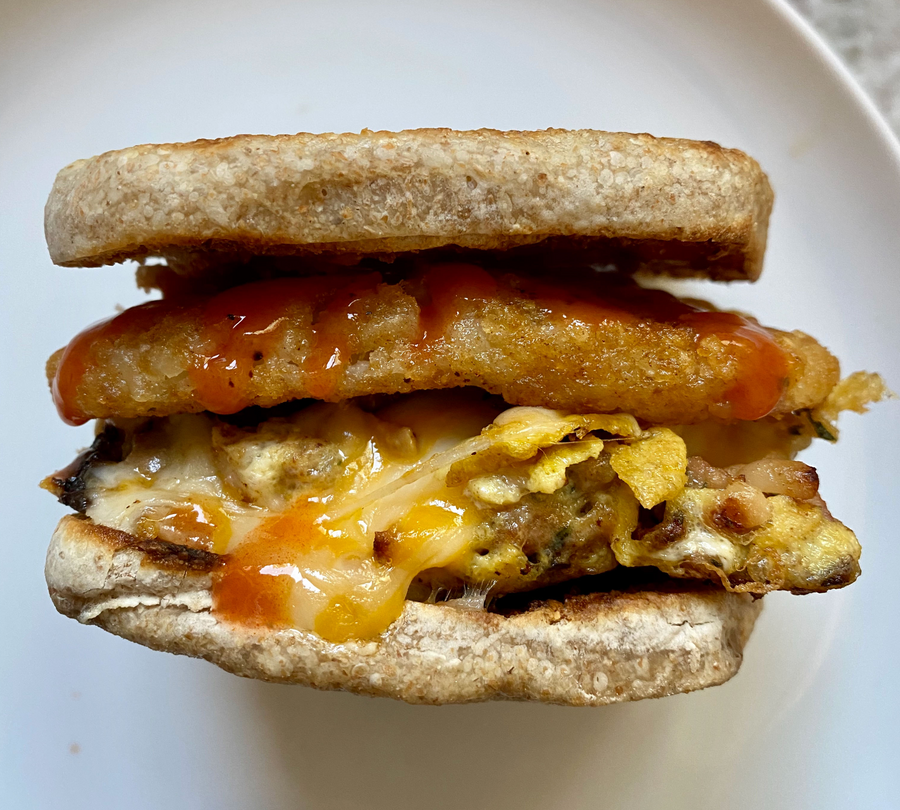 "Whole Wheat" Vegan Sourdough English Muffins