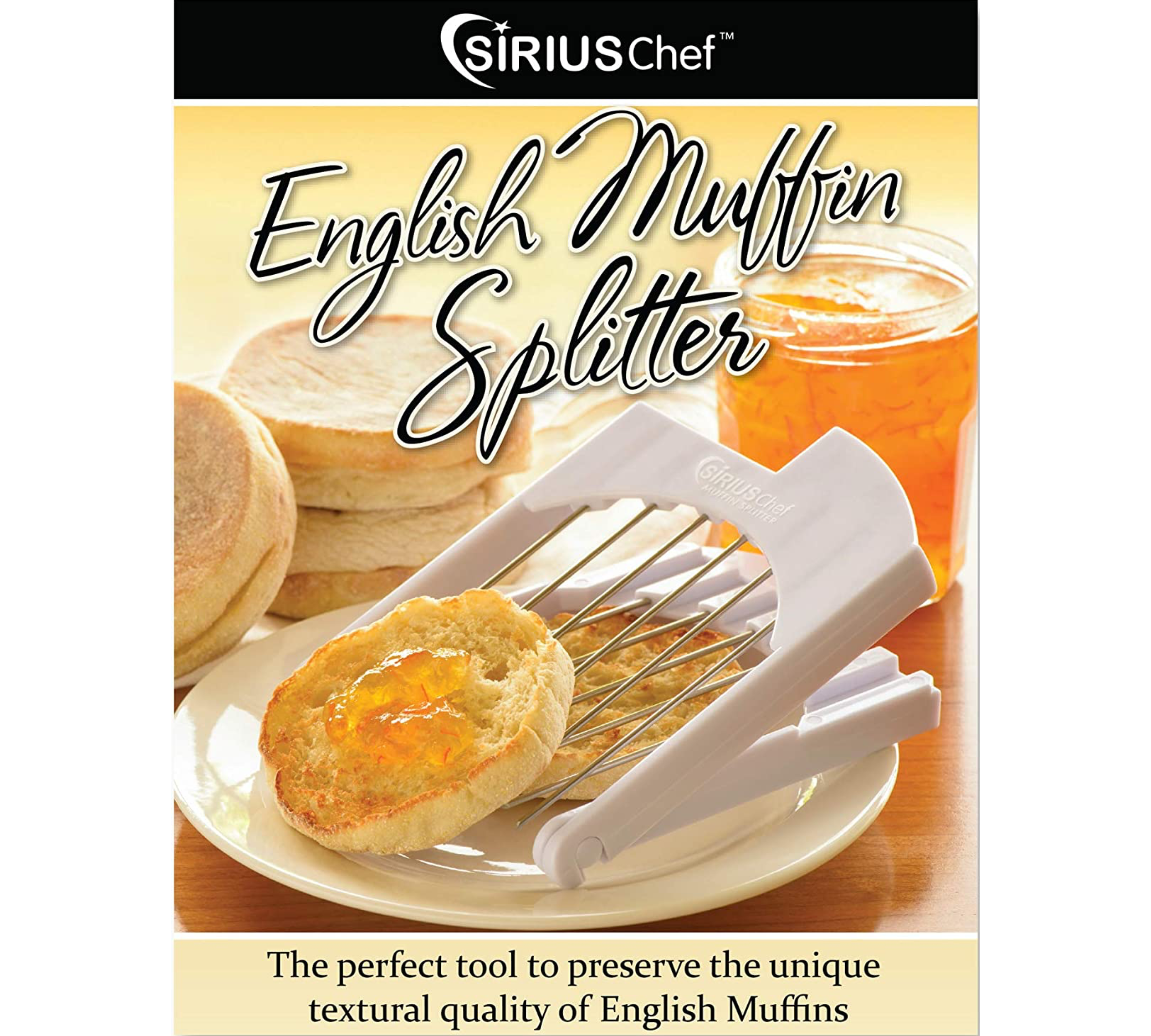 https://www.damgoodenglishmuffins.com/cdn/shop/products/Sirus_Chef_English_Muffin_Splitter_Cover.png?v=1665074221