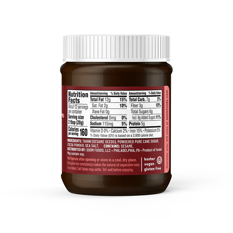 Soom Dark Chocolate Tahini