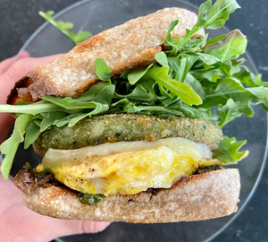 "Whole Wheat" Vegan Sourdough English Muffins
